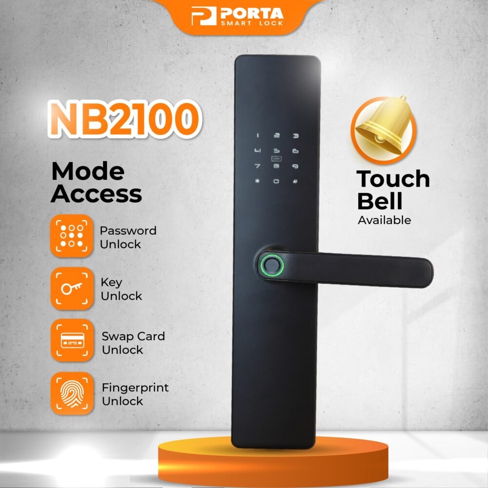 Porta Smart Lock NB2100 | Smart Home | Handle Pintu | Kunci Pintar