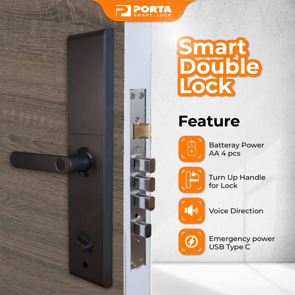 porta smartlock NZ1600 2 Porta Smart Lock NZ1600 | Smart Home | Handle Pintu | Kunci Pintar