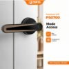 Perangkat Porta Smart Lock PS0700 warna cream berbahan Zinc Alloy kokoh yang dilengkapi sensor sidik jari super cepat untuk sistem keamanan rumah modern